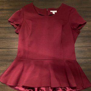 Short-sleeve, peplum top